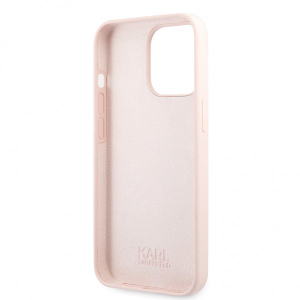 Karl Lagerfeld iPhone 13 Pro Suojakuori Karl & Choupette Vaaleanpunainen