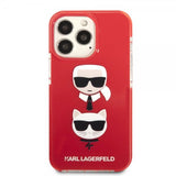 Karl Lagerfeld iPhone 13 Pro -kuori Karl & Choupette, punainen