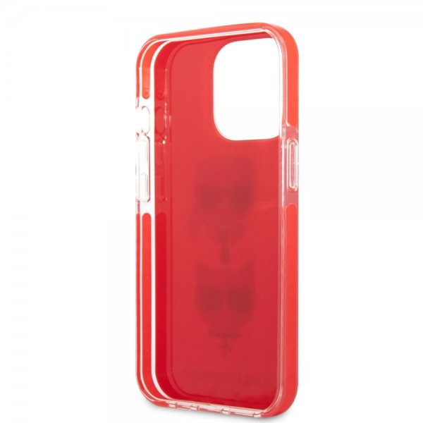 Karl Lagerfeld iPhone 13 Pro -kuori Karl & Choupette, punainen