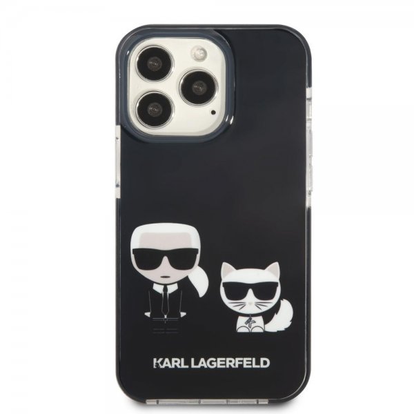 Karl Lagerfeld iPhone 13 Pro Suojakuori Karl & Choupette Musta