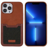 iPhone 13 Pro Kuoret Korttipidike Ruskea