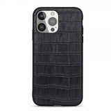 iPhone 13 Pro Krokokuviollinen kuori Musta