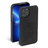 Krusell iPhone 13 Pro -suojakuori, nahkaa, musta