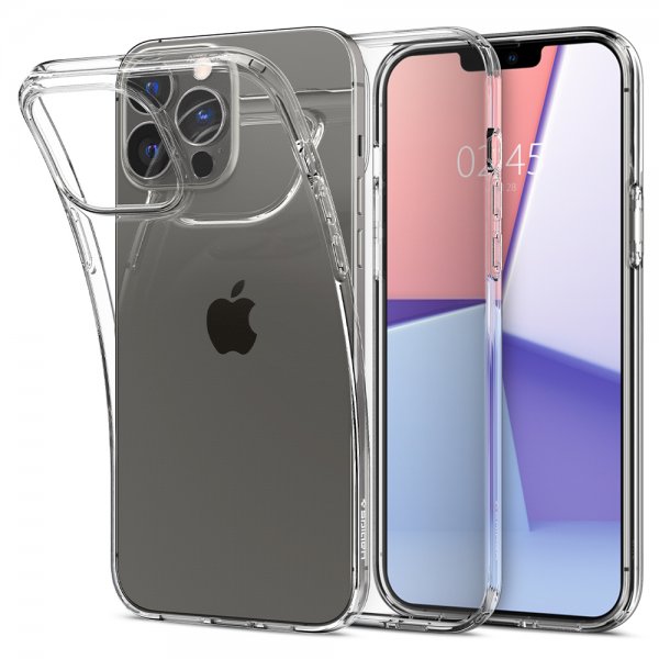 Spigen iPhone 13 Pro -suojakuori Liquid Crystal Crystal Clear