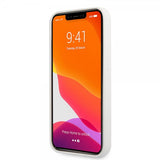 Lacoste iPhone 13 Pro -suojakuori Liquid Silicone Allover Pattern White