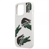 Lacoste iPhone 13 Pro -suojakuori Liquid Silicone Allover Pattern White
