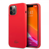 Lacoste iPhone 13 Pro Suojakuori Liquid Silicone Glossy Logo Punainen