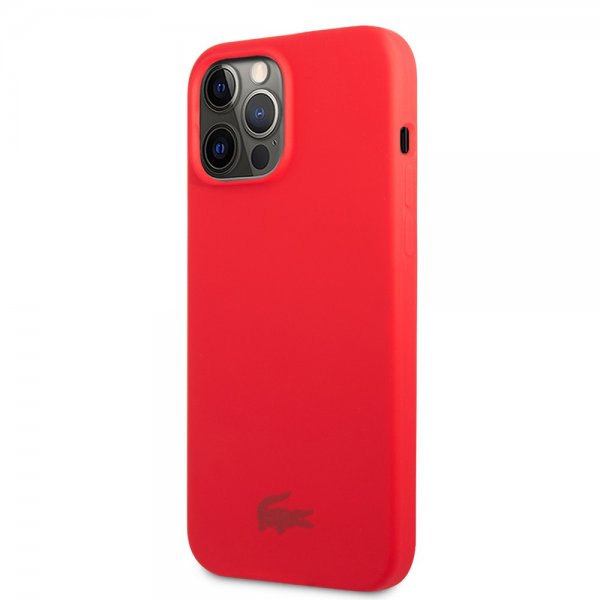 Lacoste iPhone 13 Pro Suojakuori Liquid Silicone Glossy Logo Punainen