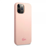 Lacoste iPhone 13 Pro -kuori, Liquid Silicone Glossy Logo, vaaleanpunainen