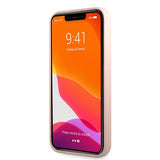 Lacoste iPhone 13 Pro -kuori, Liquid Silicone Glossy Logo, vaaleanpunainen
