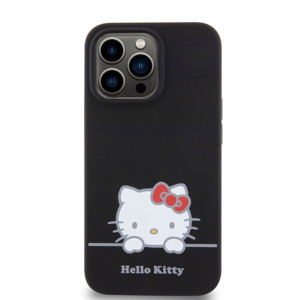 Hello Kitty iPhone 13 Pro Kuori Nestemäinen Silikoni Musta