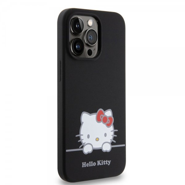 Hello Kitty iPhone 13 Pro Kuori Nestemäinen Silikoni Musta