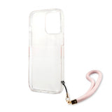 Guess iPhone 13 Pro -suojakuori Marble Design Stripe, ruusukulta