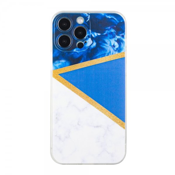 iPhone 13 Pro Kuoret Marmorikuvio Sininen