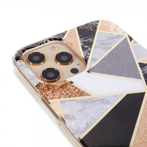iPhone 13 Pro Kuori Marmorikuvio Mustavalkoinen