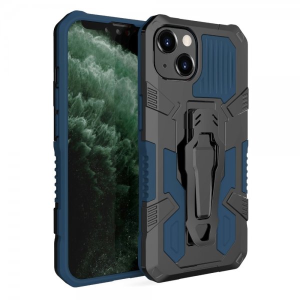 iPhone 13 Pro -suojakuori vyöklipsillä, sininen