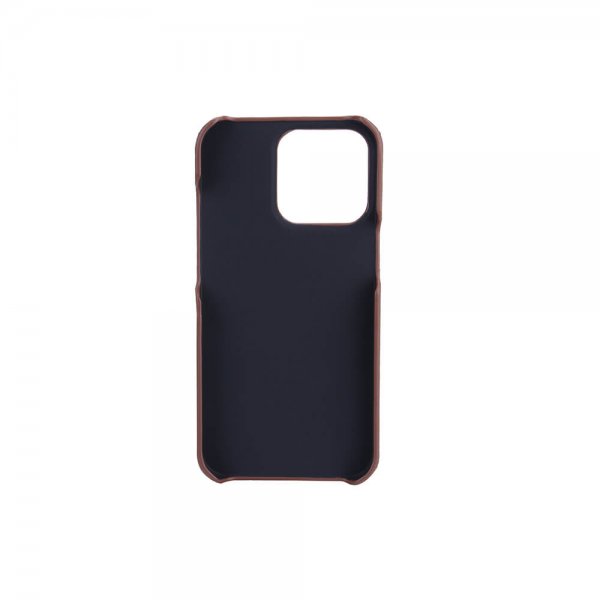 Onsala iPhone 13 Pro -suojakuori, jossa korttipaikka, ruskea