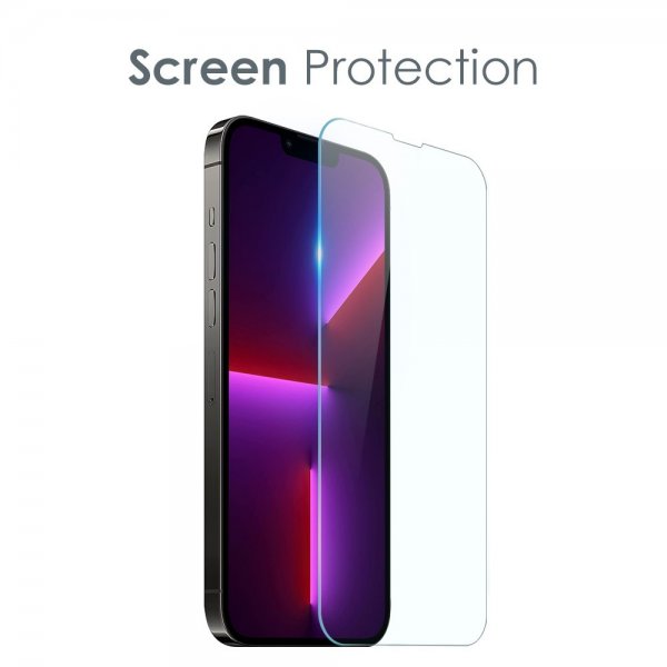 Northjo iPhone 13 Pro -suojakuori, jossa on 3-in-1 näytönsuoja ja kameran suoja