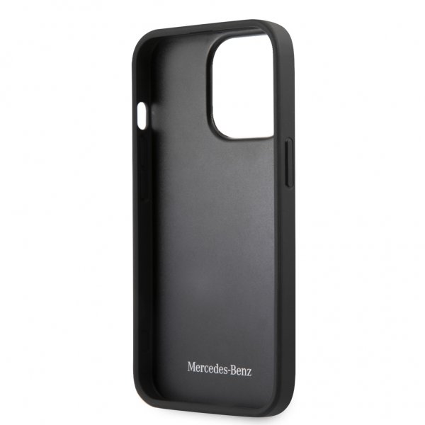 Mercedes Benz iPhone 13 Pro Kuori Metallilogo Musta