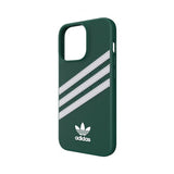 Adidas iPhone 13 Pro -suojakotelo, muotoiltu, PU, Collegiate Green