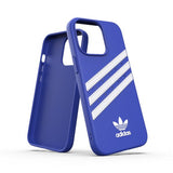 Adidas iPhone 13 Pro -suojakuori, muotoonvalettu PU Collegiate Royal