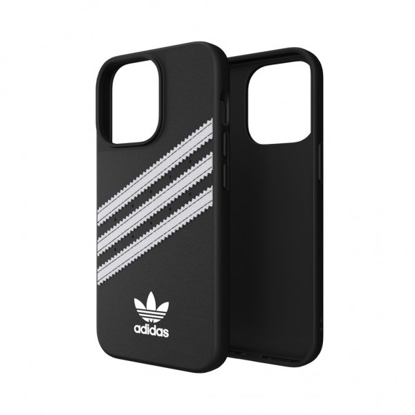 Adidas iPhone 13 Pro -muotoiltu PU-suojakuori, musta