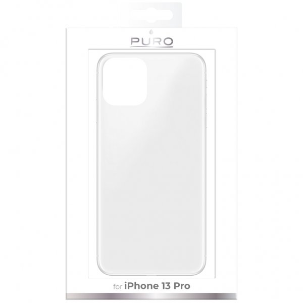 Puro iPhone 13 Pro -suojakuori Nude Transparent