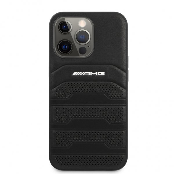 AMG iPhone 13 Pro -suojakuori, rei'itetty, musta