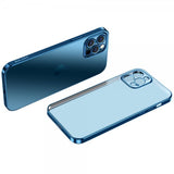 Sulada iPhone 13 Pro -kuori, pinnoitettu reuna, sininen