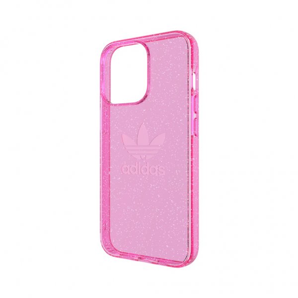 Adidas iPhone 13 Pro Suojakuori Protective Clear Case Glitter Ruusukulta