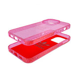 Adidas iPhone 13 Pro Suojakuori Protective Clear Case Glitter Ruusukulta