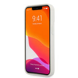 Ferrari iPhone 13 Pro -kuori, aitoa hiilikuitua, metallilogo, hopea