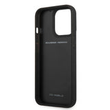 Ferrari iPhone 13 Pro -suojakuori, aitoa hiilikuitua, metallilogolla, musta