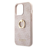 Guess iPhone 13 Pro Suojakuori Ring Stand Pinkki