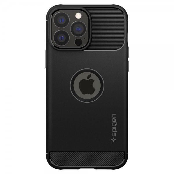 Spigen iPhone 13 Pro -suojakuori, Rugged Armor, mattamusta