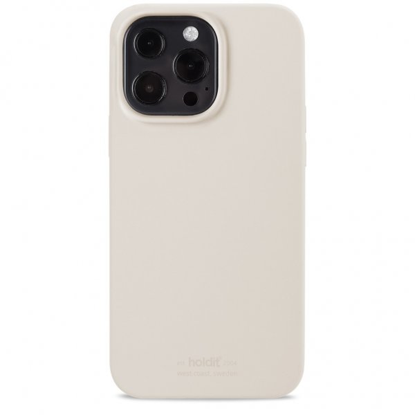 holdit iPhone 13 Pro -silikonikuori, vaalea beige