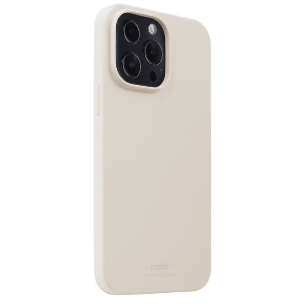 holdit iPhone 13 Pro -silikonikuori, vaalea beige