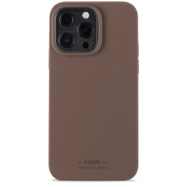 holdit iPhone 13 Pro Silikonikuori Dark Brown