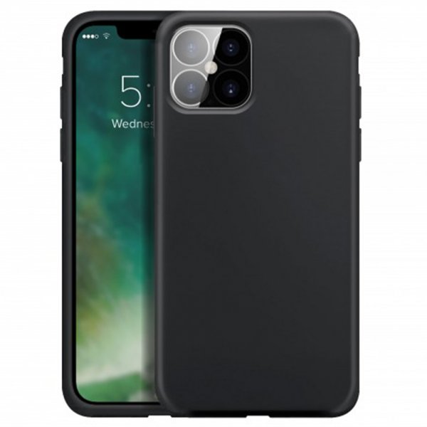 Xqisit iPhone 13 Pro Silikonikuori Musta