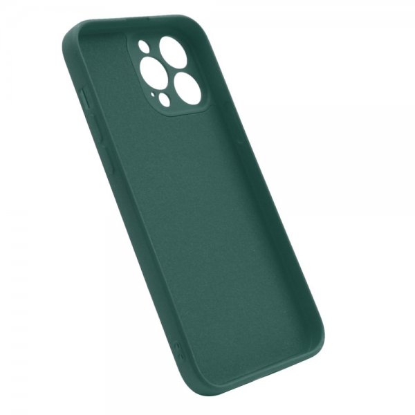 Enkay iPhone 13 Pro Silikonikuori Tummanvihreä