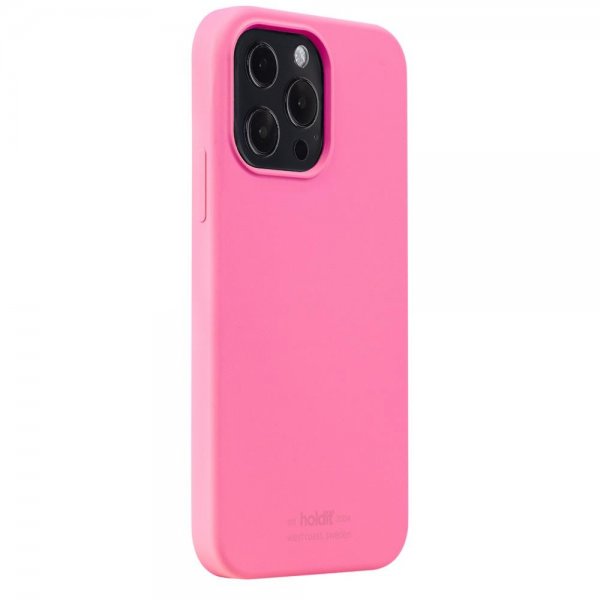 holdit iPhone 13 Pro silikonikuori, kirkkaan pinkki