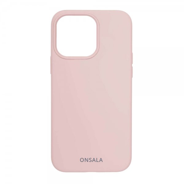 Onsala iPhone 13 Pro Silikonikuori Hiekkaruusu
