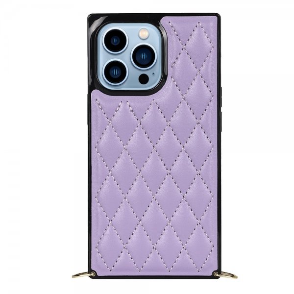 iPhone 13 Pro Square -kuori hihnalla, violetti