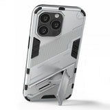 iPhone 13 Pro Kuoret, jalustatoiminnolla, hopea