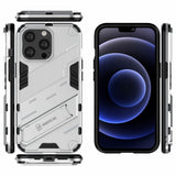 iPhone 13 Pro Kuoret, jalustatoiminnolla, hopea