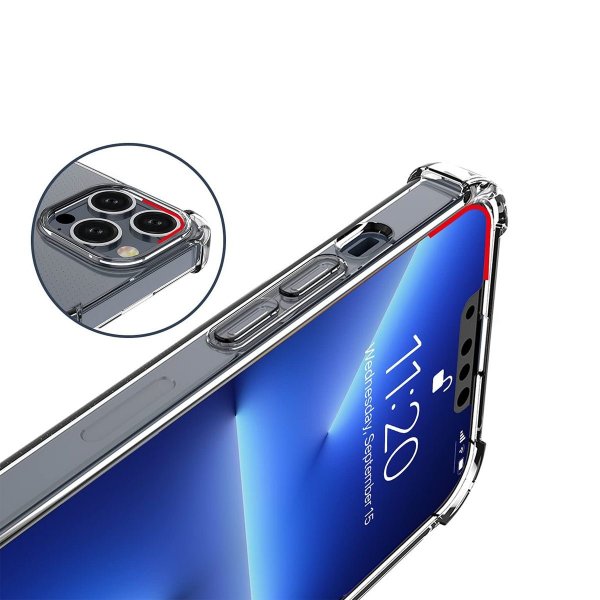 Rvelon iPhone 13 Pro -kuori TPU Läpinäkyvä