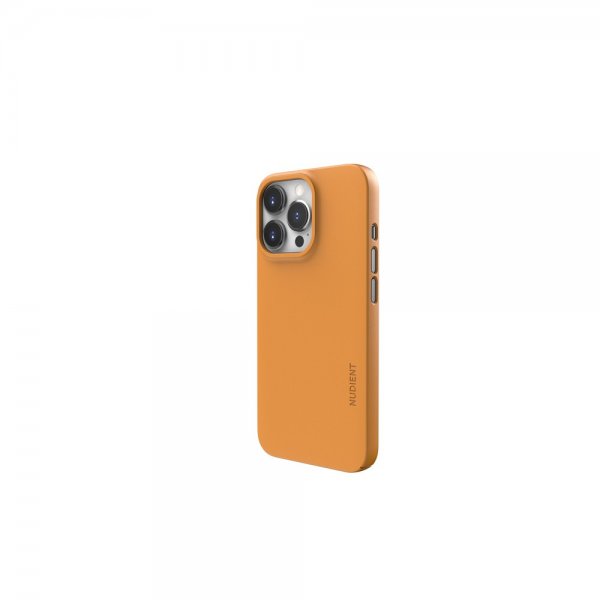 Nudient iPhone 13 Pro -ohut suojakuori V3 MagSafe Saffron Yellow