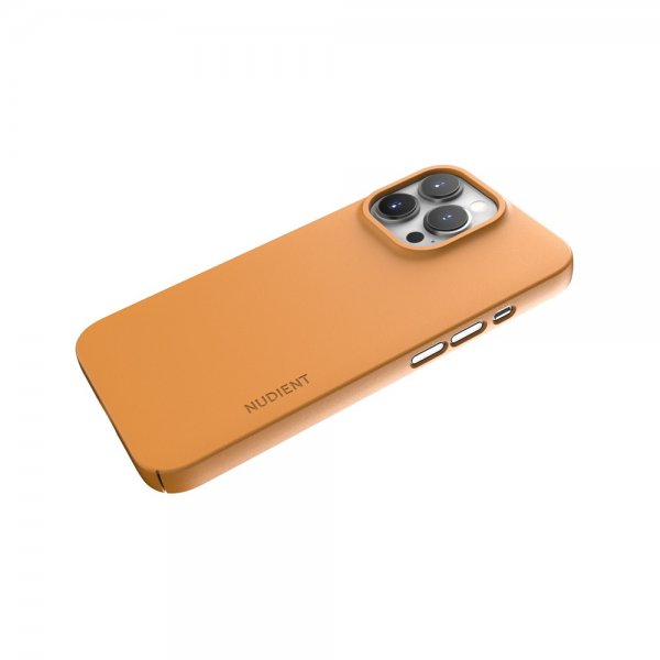 Nudient iPhone 13 Pro -ohut suojakuori V3 MagSafe Saffron Yellow