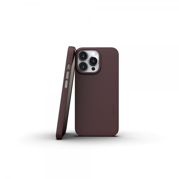 Nudient iPhone 13 Pro -ohutkotelo V3 MagSafe Sangria Red
