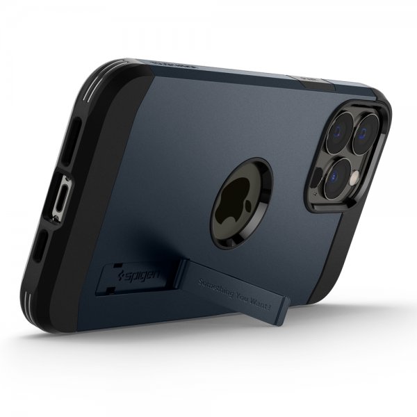 Spigen iPhone 13 Pro -suojakuori Tough Armor Navy Blue